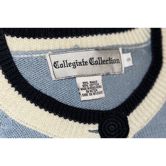 Vintage UNC NORTH CAROLINA TAR HEELS Sweater Collegiate Button Women's 8 - Picture 4 of 10